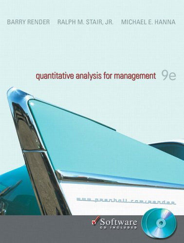 Quantitative Analysis For Management