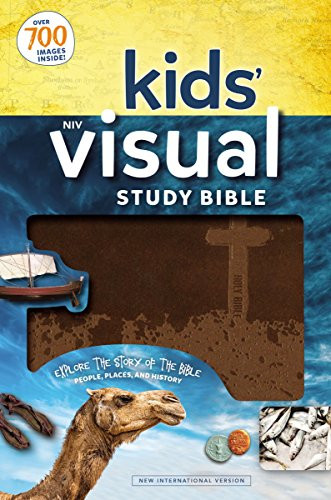 NIV Kids' Visual Study Bible Leathersoft Bronze Full Color Interior