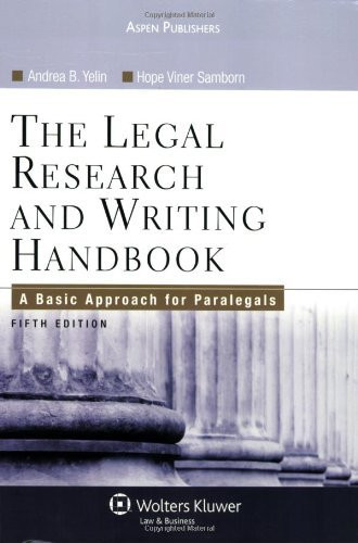 legal research and writing book