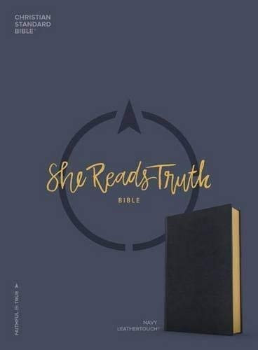 Csb She Reads Truth Bible, Navy Leathertouch