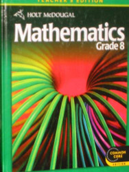 Holt Mcdougal Mathematics Grade 8 Teacher's Edition