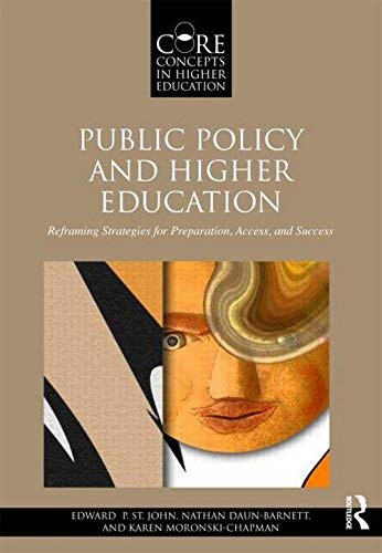 Public Policy And Higher Education