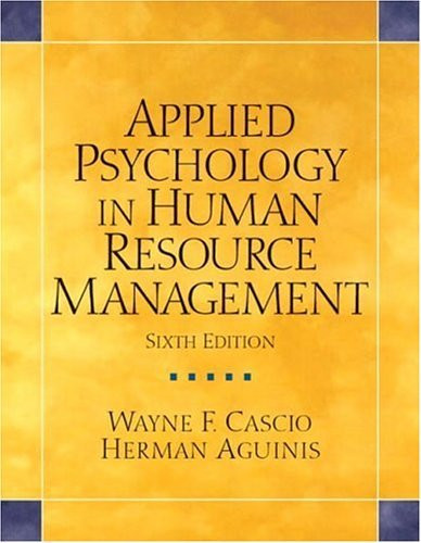 Applied Psychology In Human Resource Management