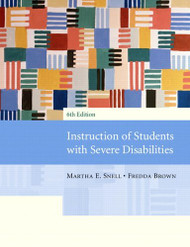 Instruction Of Students With Severe Disabilities
