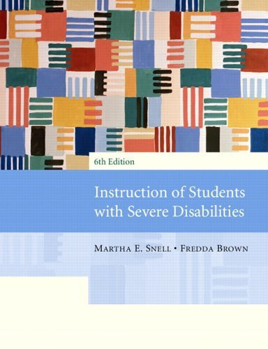 Instruction Of Students With Severe Disabilities