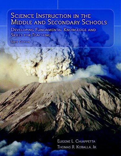 Science Instruction In The Middle And Secondary Schools