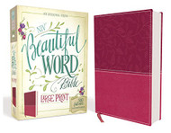 NIV Beautiful Word Bible Large Print Leathersoft Pink