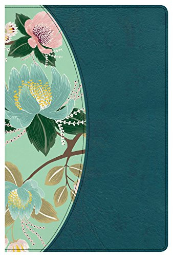 CSB Study Bible For Women Teal Flowers LeatherTouch