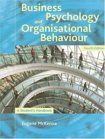 Business Psychology And Organizational Behaviour