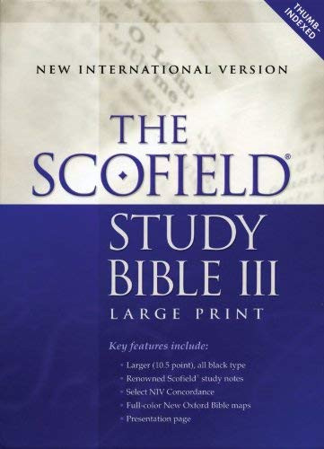 Scofield Study Bible III Large Print NIV