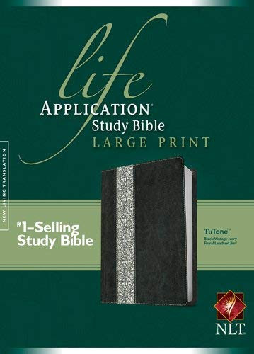 Life Application Study Bible NLT Large Print Floral TuTone