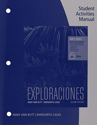 Exploraciones Student Activities Manual