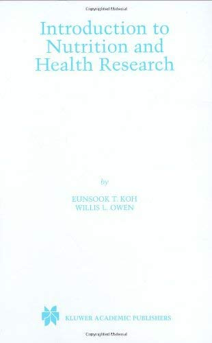 Introduction To Nutrition And Health Research