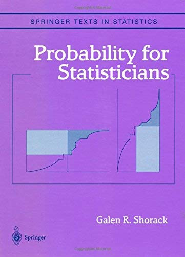 Probability For Statisticians