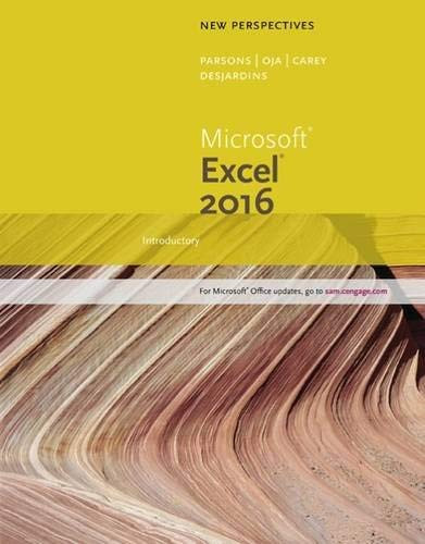 New Perspectives On Microsoft Office Excel 2016