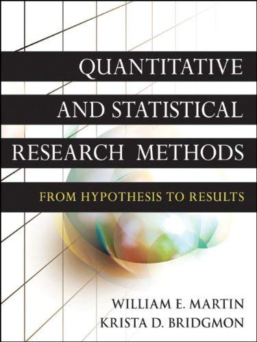 Quantitative And Statistical Research Methods