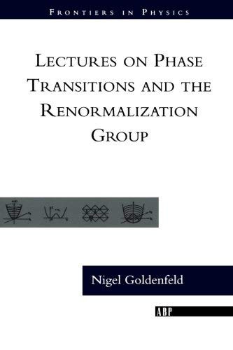Lectures On Phase Transitions And The Renormalization Group