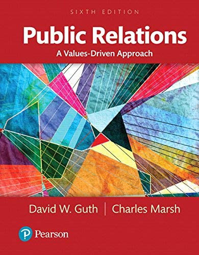 Public Relations A Values-Driven Approach