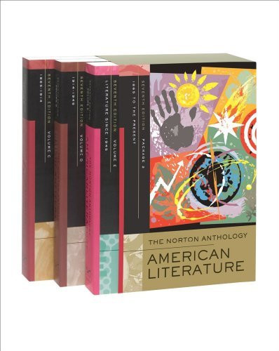 Norton Anthology Of American Literature Volumes C D And E