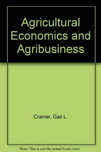 Agricultural Economics And Agribusiness