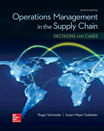 Operations Management In The Supply Chain