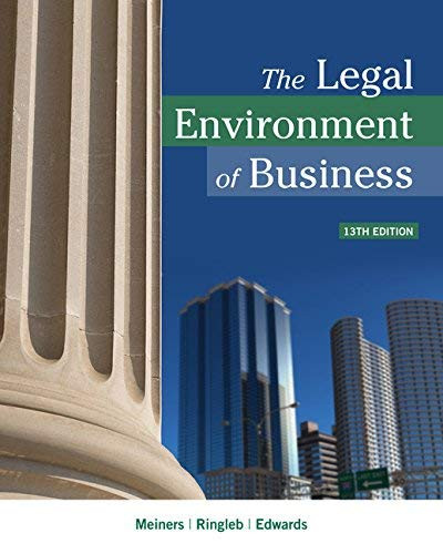 Legal Environment Of Business