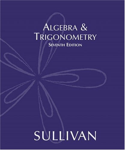 Algebra And Trigonometry