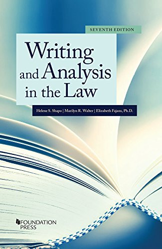 Writing and Analysis in the Law