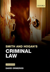 Smith And Hogan & Ormerod's Criminal Law