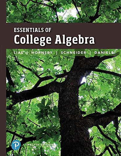 Essentials Of College Algebra