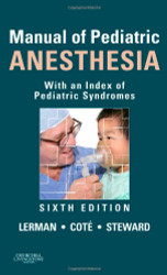 Manual Of Pediatric Anesthesia