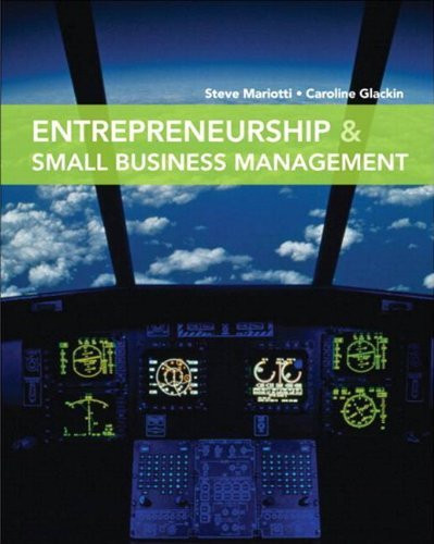 Entrepreneurship And Small Business Management