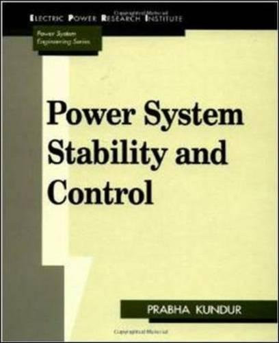 Power System Stability And Control