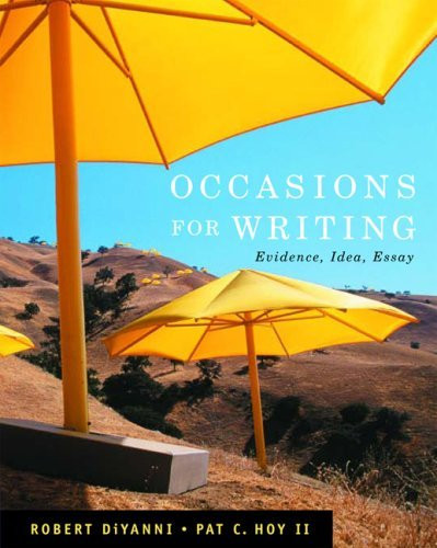 Occasions For Writing