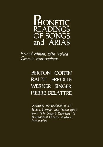 Phonetic Readings of Songs and Arias