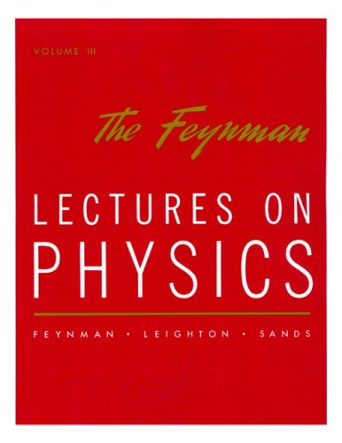 Feynman Lectures On Physics Volume 3