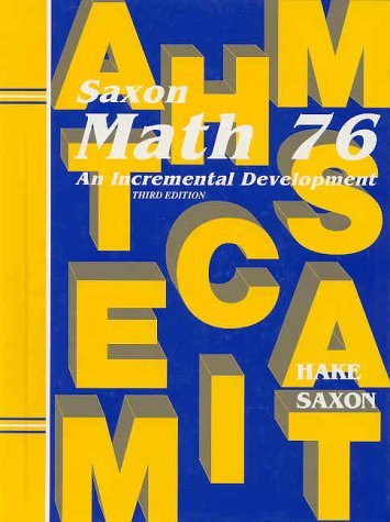 Saxon Math 7/6 by Saxon - American Book Warehouse