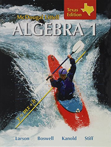 Mcdougal Larson Algebra 1 Texas Students Edition Algebra 1