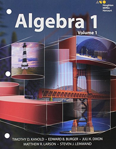 HMH Algebra 1 Interactive Volume 1 2015