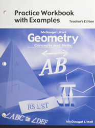 Geometry: Concepts and Skills: Practice Workbook with Examples Teacher Edition