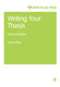 Writing Your Thesis