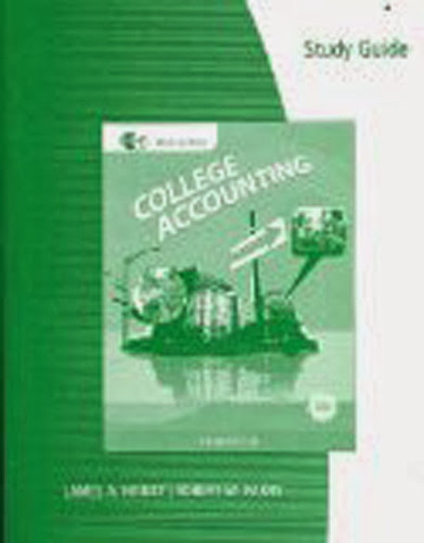 Study Guide And Working Papers Chapters 1-9 And 10-15 For Heintz/Parry's College Accounting 1