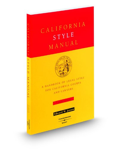 California Style Manual 4Th