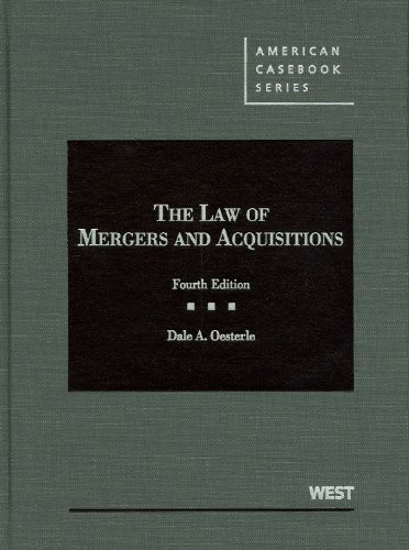 Law of Mergers and Acquisitions