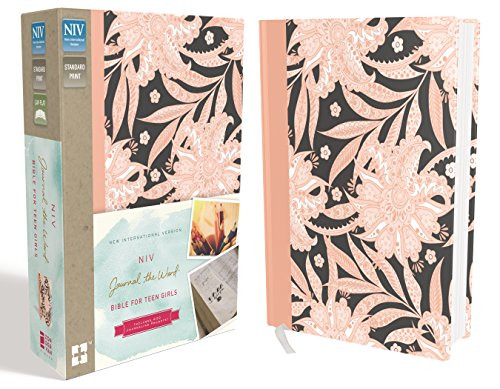 NIV Journal the Word Bible for Teen Girls Pink Floral Red Letter Edition
