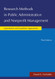 Research Methods In Public Administration and Nonprofit Management