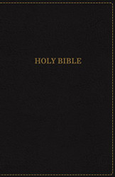KJV Thinline Bible Large Print Leathersoft Black Red Letter Edition
