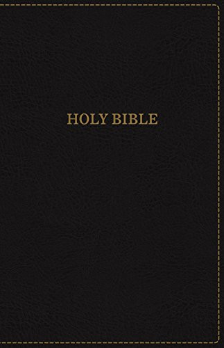 KJV Thinline Bible Large Print Leathersoft Black Red Letter Edition