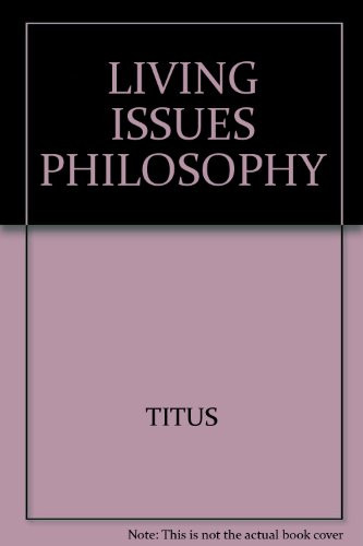 Living Issues in Philosophy