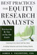 Best Practices for Equity Research Analysts